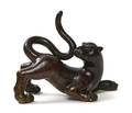 A Chinese Bronze Model of a Tiger