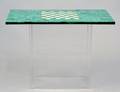 MALACHITE VENEERED CHESS TABLE TOP