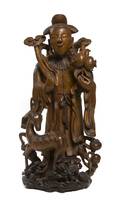 A Chinese Carved Wood Figure