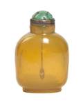 A Yellow Glass Snuff Bottle