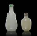 A Group of Two Jade Snuff Bottles
