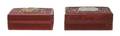 A Group of Two Cinnabar Boxes