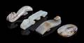 A Collection of Four Jade Belt Hooks