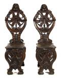 A Pair of Renaissance Revival Hall Chairs