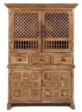 A Spanish Fruitwood Sacristy Cabinet