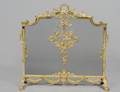 LOUIS XVI STYLE BRASS FIRE SCREEN