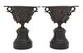 A Pair of Neoclassical Bronze Urns