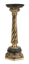 A Continental Marble and Gilt Bronze Mounted Pedestal