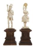 Two Continental Ivory Figures