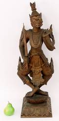 Thai Carved Wood Sculpture of Hanuman