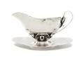 A Sterling Silver Gravy Boat and Under Tray William G DeMatteo