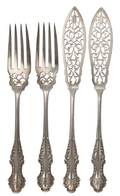 An English Silver Fish Service for Twelve
