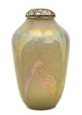 A Tiffany Studios Iridescent Glass Vase
