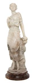 An Italian Carved Marble Figure E Castellucci