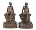 A Pair of Kathodion Bronzed Bookends