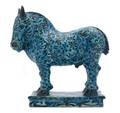 A Carl Walters Turquoise Glazed Pottery Model of a Horse