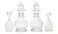 Two Pairs of Steuben Glass Decanters