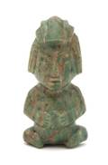 A PreColumbian Carved Jade Figure