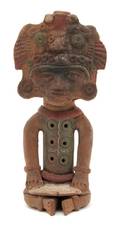A PreColumbian Terracotta Figural Whistle