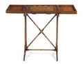 An Inlaid Mahogany Folding Games Table