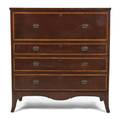 A George III Style Mahogany Butlers Secretaire