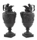 A Pair of Wedgwood Basalt Urns