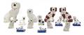 A Collection of English Pottery Models of Dogs