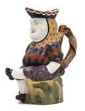 An English Faience Toby Jug