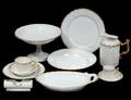 NINETYTHREE PIECE VIEUX PARIS PORCELAIN PART DINNER