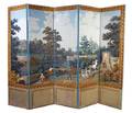 A French Wallpaper FivePanel Screen
