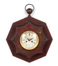 A French Japanned Wood Wall Clock