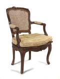 A Louis XV Walnut Armchair