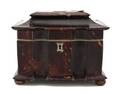 An English Tortoise Shell and Ivory Tea Caddy