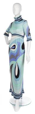 An Emilio Pucci Silk Jersey Maxi Dress