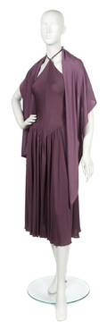A Scott Barrie Purple Jersey Dress