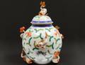 HEREND PORCELAIN POISSONS JAR AND COVER