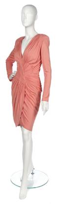 A Vicky Tiel Pink Silk Jersey Dress