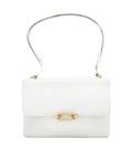 An Hermes White Leather Handbag
