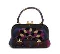 An Emilio Pucci Blue Floral Velvet Bag