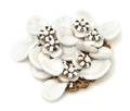 A Miriam Haskell White Flower Brooch