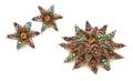 A Miriam Haskell Multicolored Rhinestone Star Brooch