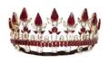 A David Mandel The Show Must Go On Ruby and Diamond Rhinestone Tiara