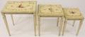 Nest of Three Italian Paint Decorated Tables