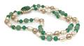 A Pauline Rader Pearl and Jade Glass Necklace