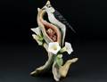 BOEHM PORCELAIN FIGURE DOWNEY WOODPECKER WITH YOUNG