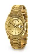 An 18 Karat Yellow Gold President Wristwatch Rolex