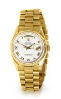 An 18 Karat Yellow Gold President Wristwatch Rolex