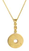 An 18 Karat Yellow Gold Disc Pendant Necklace Bulgari
