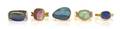 A Group of Gemstone Rings