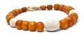 An Amber and Ivory Bead Necklace